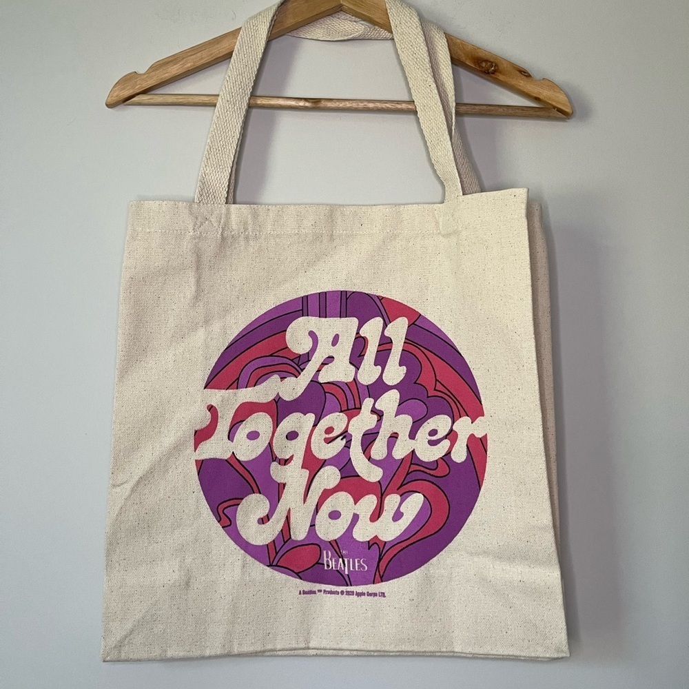 New Beatles All Together Now Canvas Tote